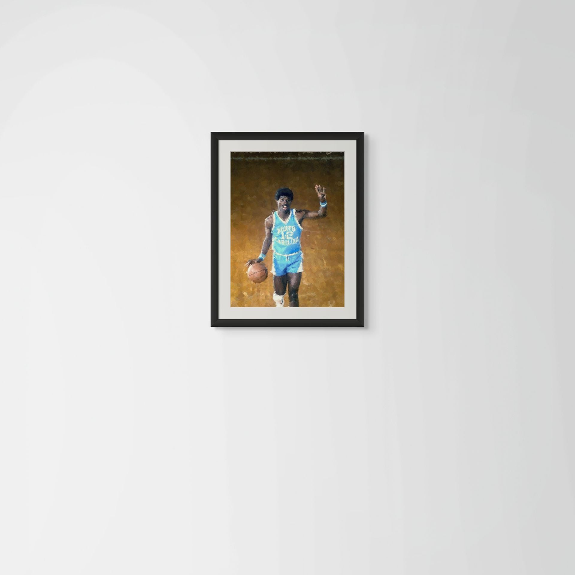 Phil Ford North Carolina Wall Art Basketball Wall Art - Medium